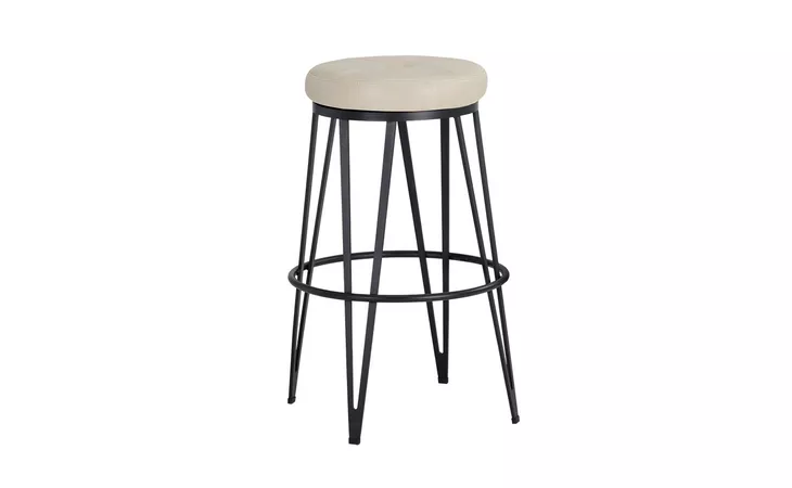 MATTHEWS MATTHEWS SWIVEL BARSTOOL - BLACK - BRAVO CREAM SUNPAN  104997