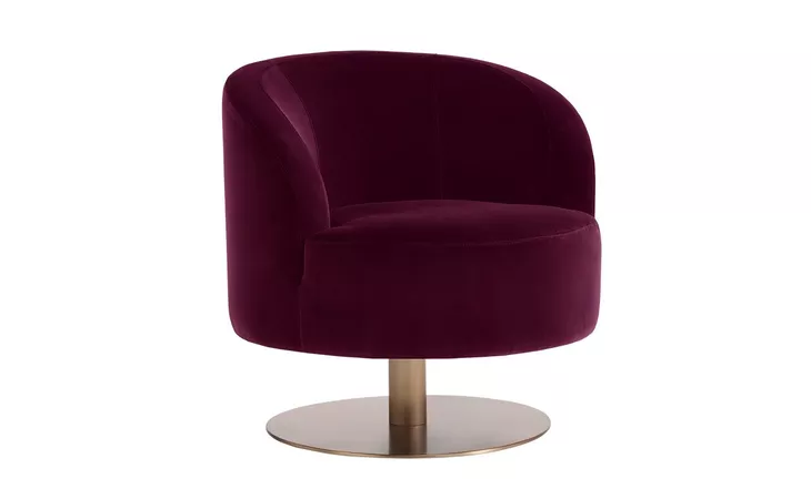 PEGGY PEGGY SWIVEL LOUNGE CHAIR - GIOTTO CABERNET SUNPAN  104196