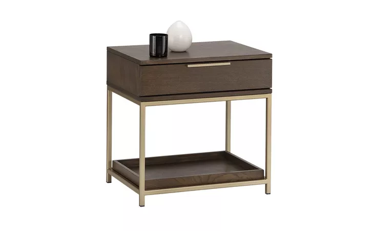 REBEL REBEL NIGHTSTAND - GOLD - RAW UMBER SUNPAN  104607