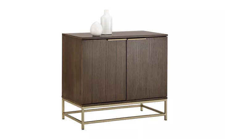 REBEL REBEL SIDEBOARD - SMALL - GOLD - RAW UMBER SUNPAN  104612