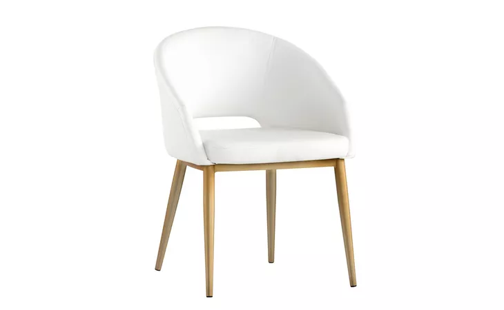 THATCHER THATCHER DINING ARMCHAIR - CHAMPAGNE GOLD - SNOW SUNPAN  103037