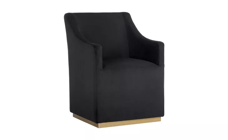 ZANE ZANE WHEELED LOUNGE CHAIR - ABBINGTON BLACK SUNPAN  104982