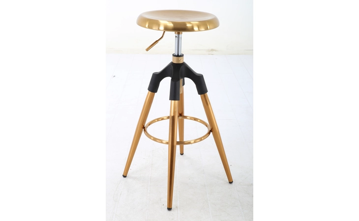 CH-181120-G  ADJUSTABLE HEIGHT STAINLESS STEEL CHAIR,1PCS CTN GOLD