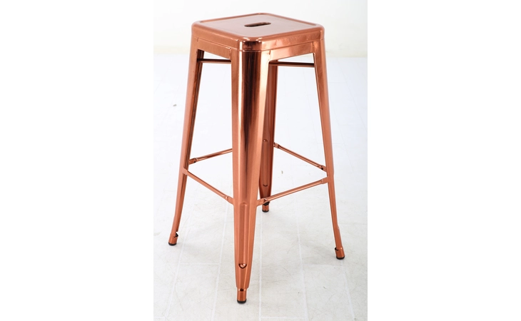 CH-31320-30-RG STAINLESS STEEL PUB STOOL,4PCS CTN ROSE GOLD EXACT  CH-31320-30-RG