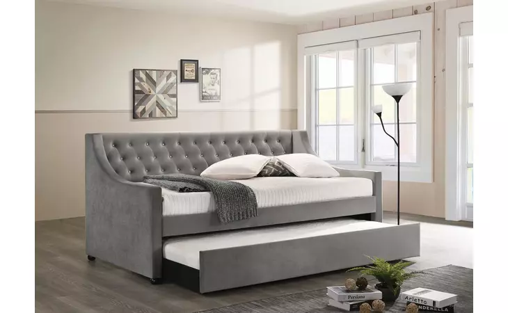 305883 CHATSBORO TWIN UPHOLSTERED DAYBED WITH TRUNDLE GREY COASTER  305883