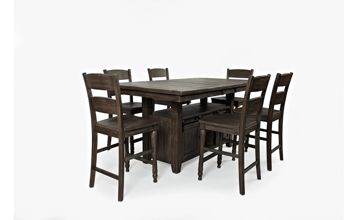 1700-72TBKT  MADISON COUNTY HIGH LOW DINING TABLE