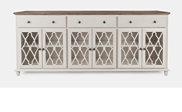 1998-86 AURORA HILLS COLLECTION SIX DOOR ACCENT CABINET AURORA HILLS COLLECTION