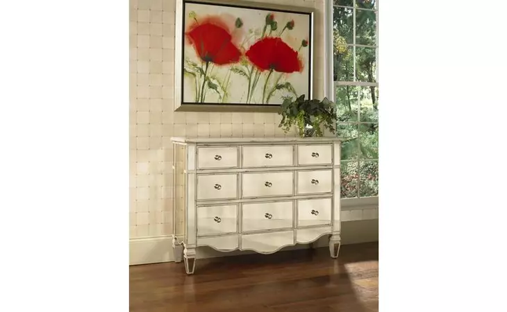 739349  MIRRORED ACCENT CHEST ITEMS - NON-DROP SHIP