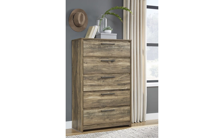 B322-46 Rusthaven FIVE DRAWER CHEST/RUSTHAVEN
