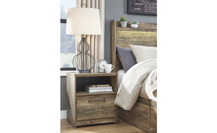 B322-91 Rusthaven ONE DRAWER NIGHT STAND