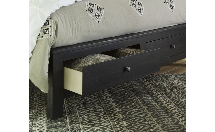 Noorbrook K/CK STORAGE FOOTBOARD ASHLEY Black B746-56S