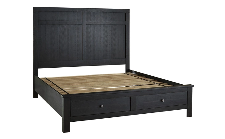 Noorbrook KING/CAL KING PANEL HEADBOARD ASHLEY Black B746-58