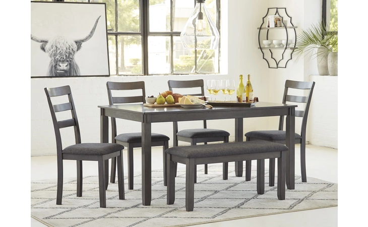 Bridson RECT DRM TABLE SET (6/CN) ASHLEY Gray D383-325