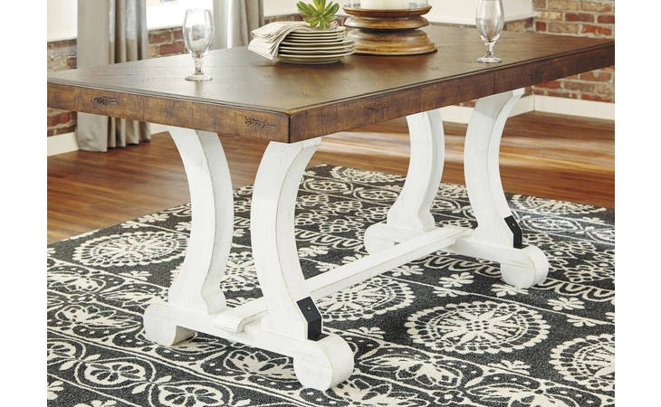 Valebeck RECTANGULAR DINING ROOM TABLE ASHLEY Multi D546-35