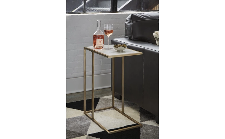 Lanport ACCENT TABLE ASHLEY Champagne/White A4000236