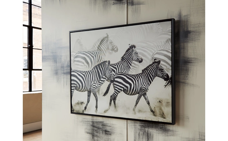 Breeda - Black/White WALL ART/BREEDA/BLACK/WHITE ASHLEY Wall Art A8000107