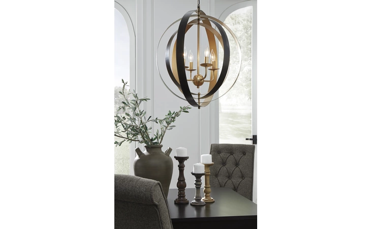 L000958 Makani METAL PENDANT LIGHT (1/CN)