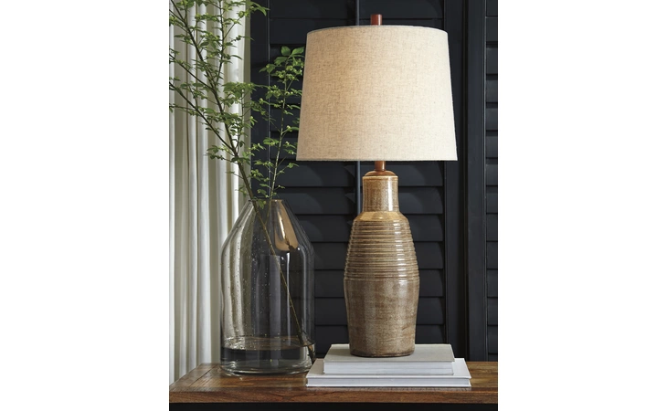 Calixto TERRACOTTA TABLE LAMP (1/CN) ASHLEY Terracotta Table Lamp (1/CN) L100704