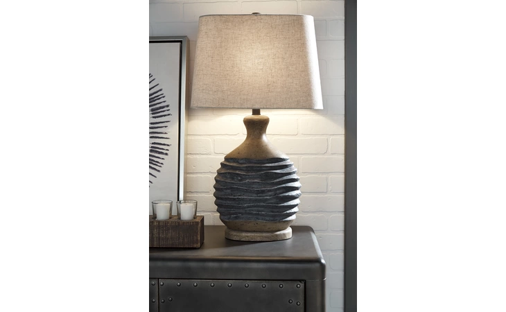 Medlin PAPER TABLE LAMP (1/CN) ASHLEY Paper Table Lamp (1/CN) L235644