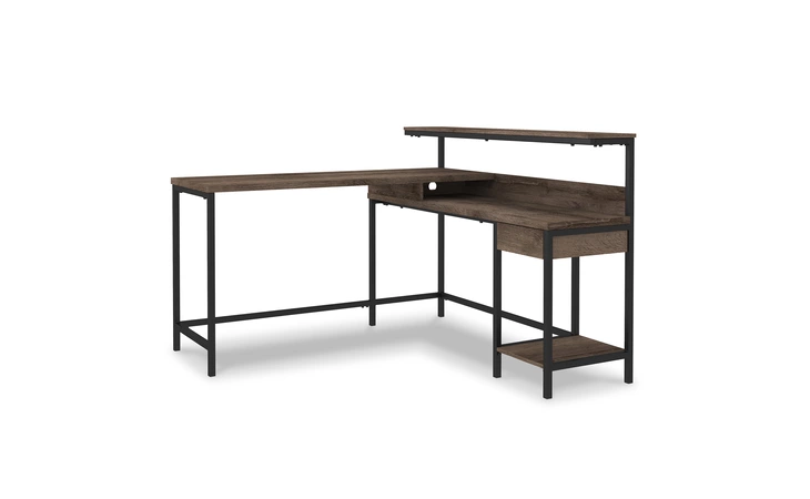 Arlenbry L-DESK WITH STORAGE ASHLEY Gray H275-24