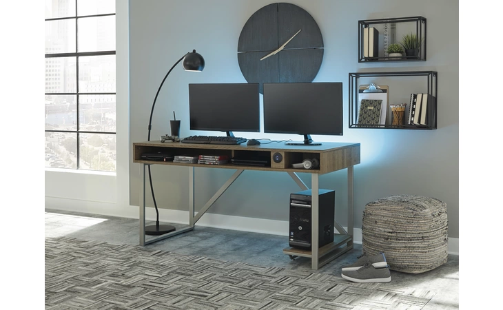 Barolli GAMING DESK ASHLEY Gunmetal H700-26