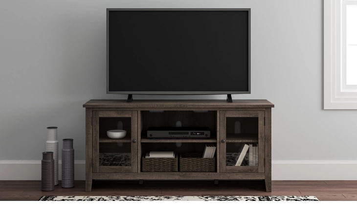Arlenbry LG TV STAND W/FIREPLACE OPTION ASHLEY Gray W275-68