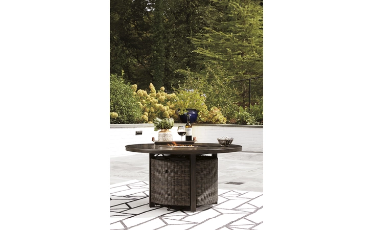 P750-776 Paradise Trail ROUND FIRE PIT TABLE