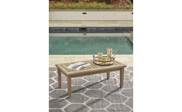 Gerianne RECTANGULAR COFFEE TABLE ASHLEY Grayish Brown P805-701