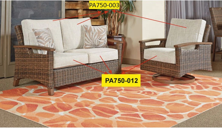 Paradise Trail SEAT CUSHION ASHLEY Beige PA750-012