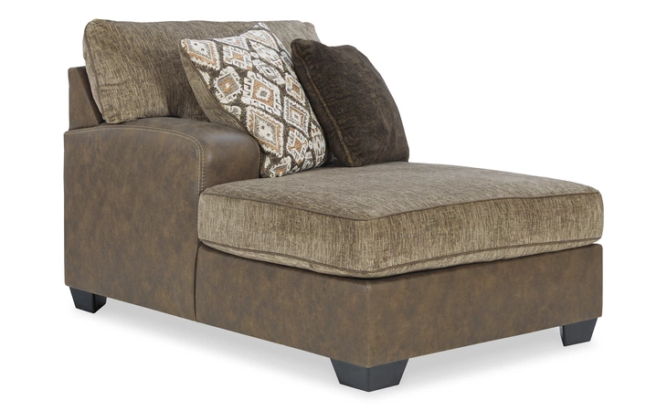 Abalone LAF CORNER CHAISE ASHLEY Chocolate 9130216