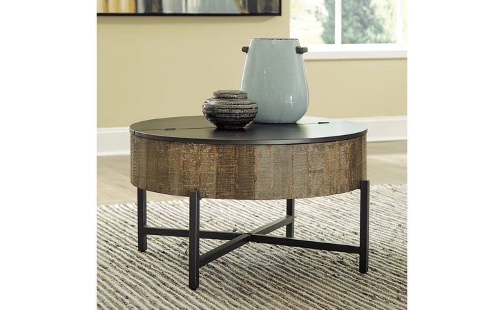 T240-8 Nashbryn ROUND COFFEE TABLE