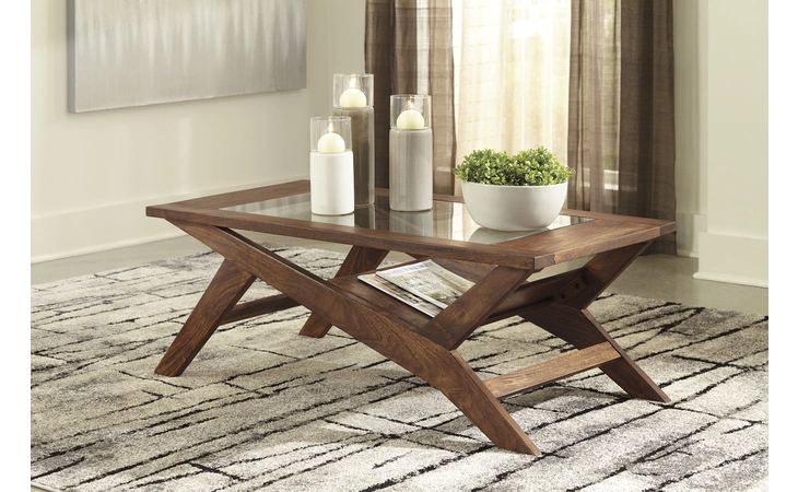 Charzine RECTANGULAR COFFEE TABLE ASHLEY Rectangular Cocktail Table T248-1