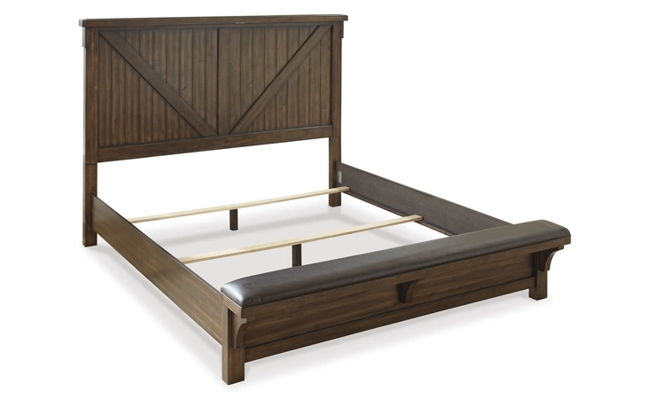 Lakeleigh KING/CAL KING PANEL HEADBOARD ASHLEY Brown B718-158