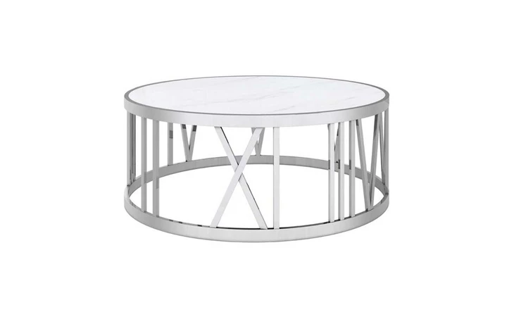 ROMAN COFFEE TABLE - MARBLE TOP FAUX MARBLE GY-CT-7737 XCELLA 100917  100917