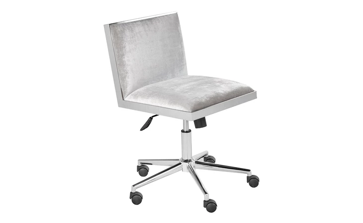 100667  EMARIO OFFICE CHAIR - E-GREY GY-OC-7976 E-GREY VELVET