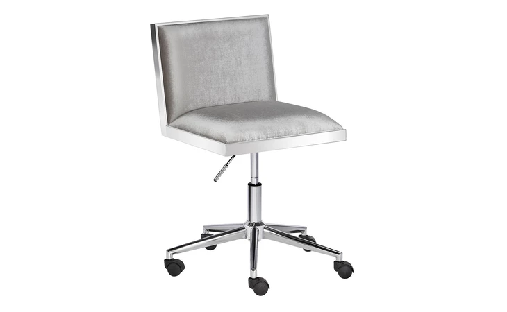 101120 WELLINGTON OFFICE CHAIR E-GREY E-GREY VELVET GY-OC-7976WC XCELLA  101120