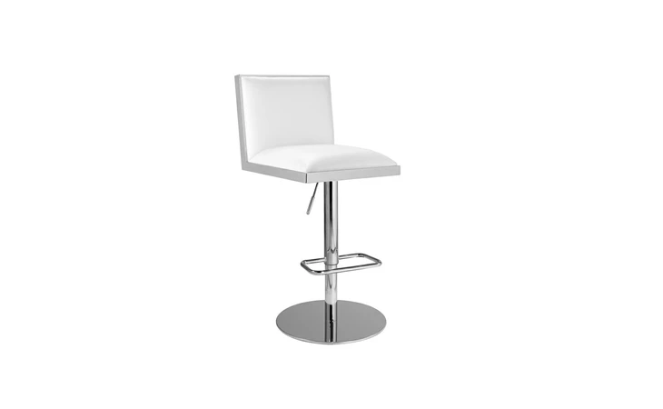 101532 WELLINGTON ADJUSTABLE STOOL - WHITE L WHITE LEATHERETTE GY-ADJ-BAR-7976WC XCELLA  101532