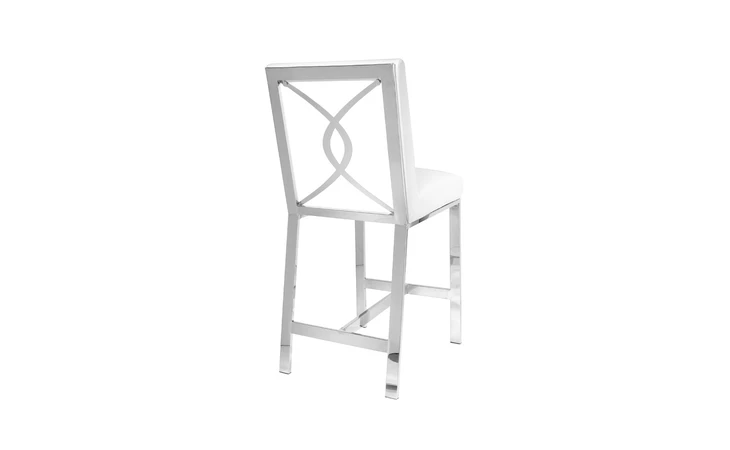 101646 EMILIANO COUNTER STOOL WHITE GY-COU-8121 XCELLA  101646