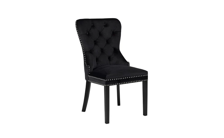 EUPHORIA CHAIR - BLACK V BLACK VELVET GY-1029 XCELLA 100421  100421