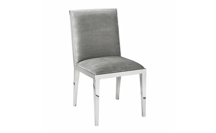 100431  EMARIO HIGH BACK CHAIR E-GREY VELVET GY-DC-7778HB