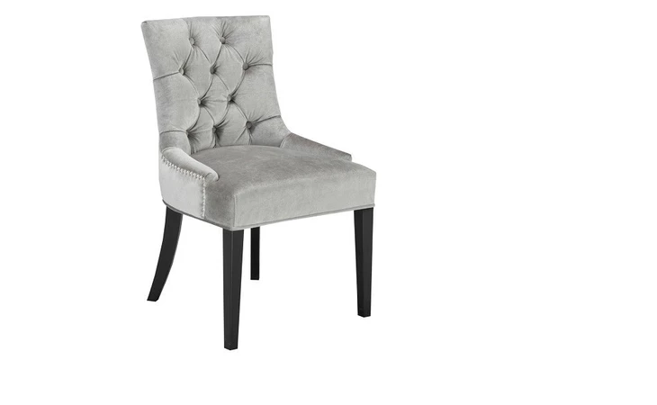 100432  PETRA CHAIR GREY VELVET GY-DC7900