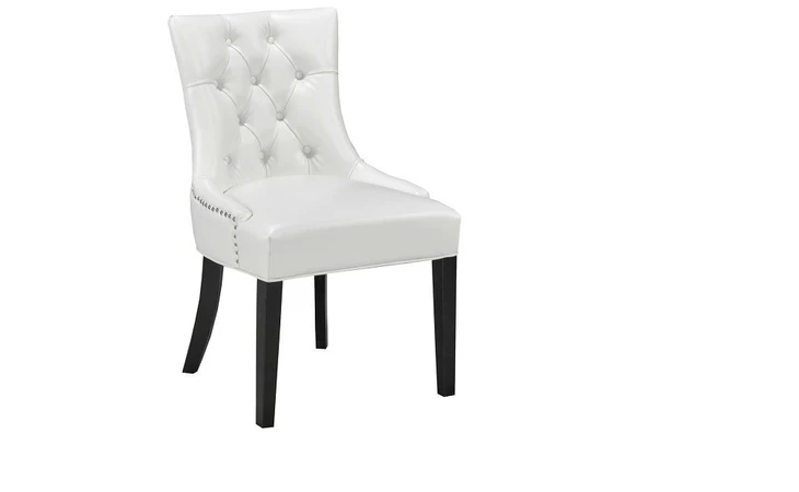 100477  PETRA CHAIR WHITE LEATHERETTE GY-DC7900