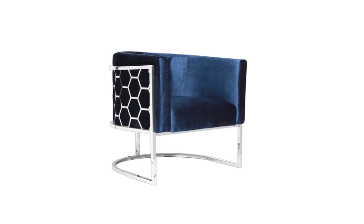 101734 CHAMBERLAIN DINING CHAIR BLUE VELVET GY-DC-8148 XCELLA  101734