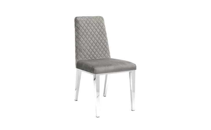 101677  ALISA DINING CHAIR GY-DC-8115XX GREY VELVET