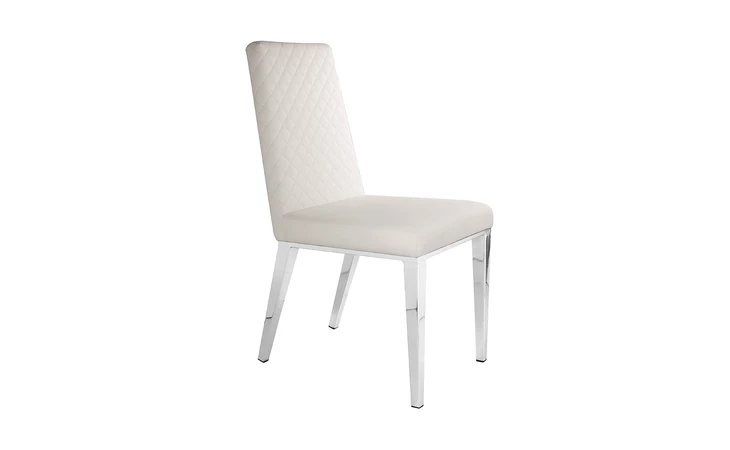 101678  ALISA DINING CHAIR GY-DC-8115XX WHITE LEATHERETTE
