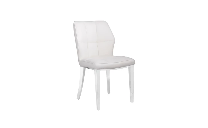 101770 ANDERSON CHROME GY-DC-8169C WHITE LEATHERETTE XCELLA  101770