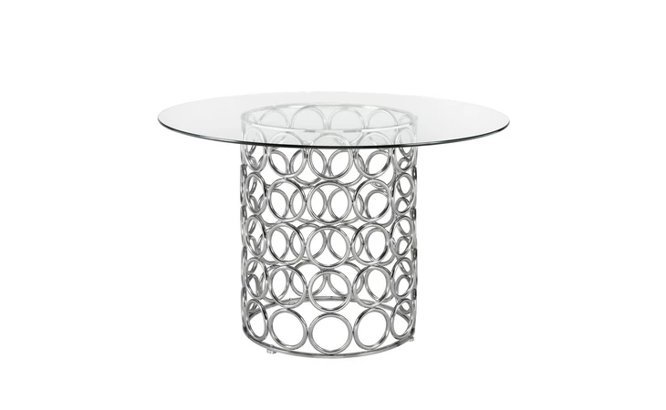 101001  MONTE CARLO DINING TABLE SILVER GY-DT-7952