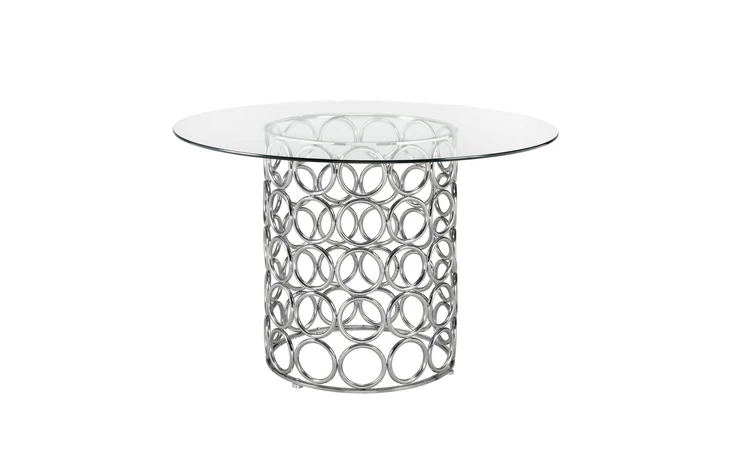 101001 MONTE CARLO DINING TABLE SILVER GY-DT-7952 XCELLA  101001