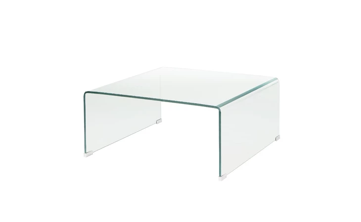 BENT GLASS COFFEE TABLE SQUARE  GY-CT-230 XCELLA 100843  100843
