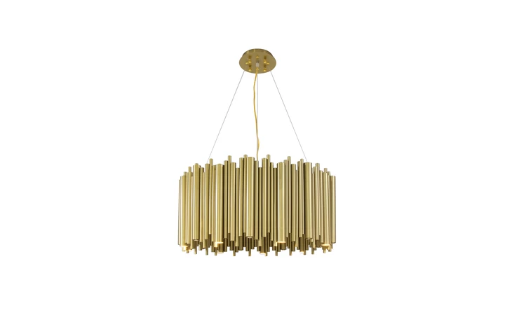 101658  ROMAN MATTE GOLD CHANDELIER GY-8002A-BL MATTE GOLD